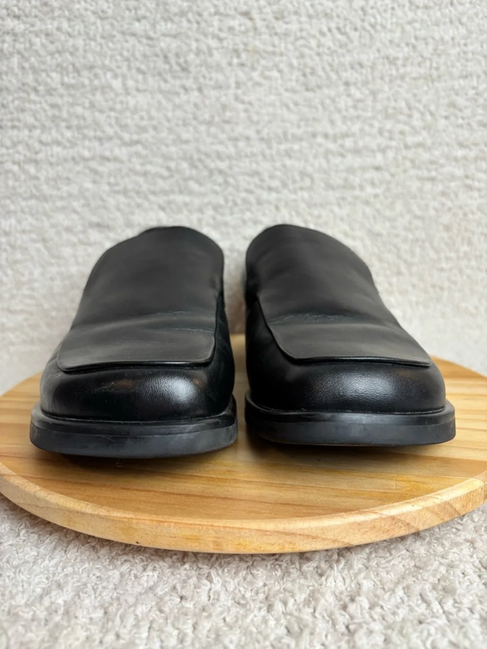 Franco Sarto Flex Shoes Womens 9.5M Bocca Slip On Square Toe Loafers in Black